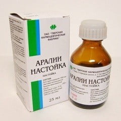 Настойка Аралии маньчжурской